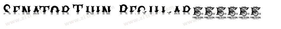 SenatorThin Regular字体转换